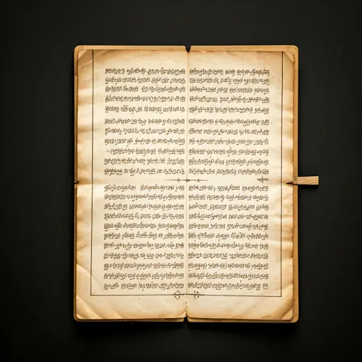 Old manuscript of traditional Indonesian rules