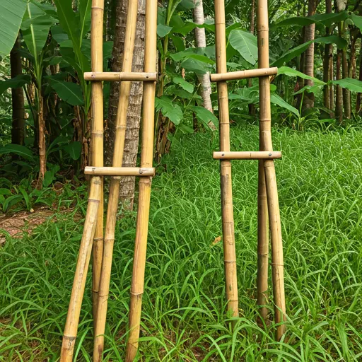 Bamboo stilts known as Egrang